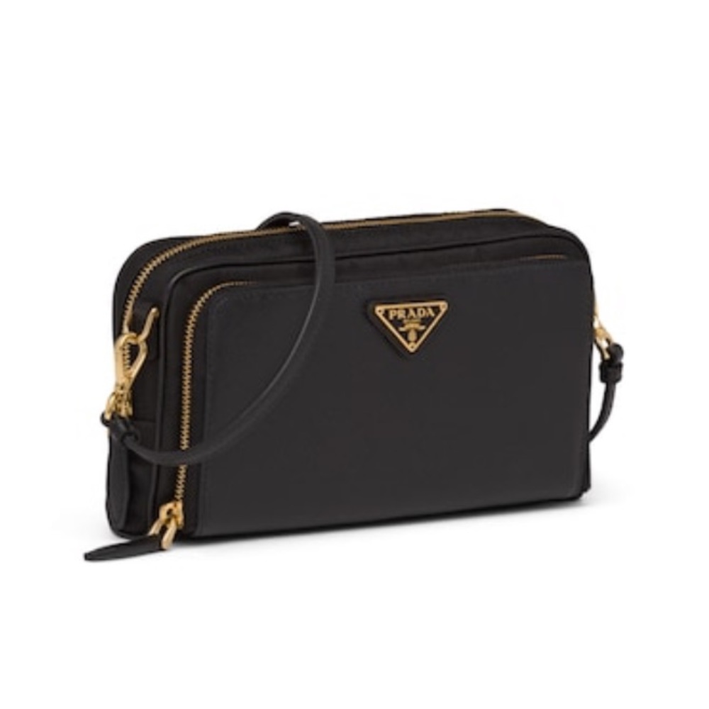 Prada Saffiano Leather and Nylon Mini-Bag